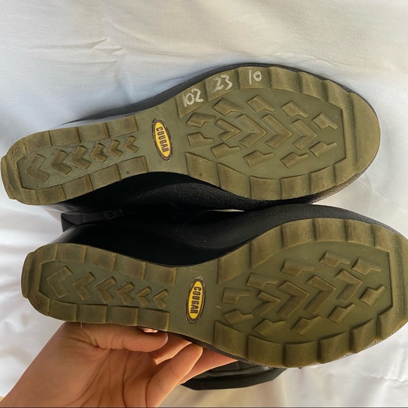 Cougar Black Tall Wedge Boots 10 - Picture 7 of 10